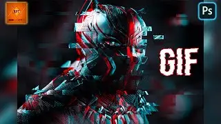 Photoshop Tutorial -  How Easy to create GLITCH ANIMATION EFFECT [GIF]
