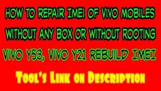 Vivo Y51L IMEI Repair Without root without box