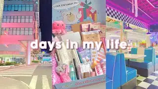vlog 👾 cozy days, watching anime, going to ikea & the mall, coffee, donuts💜