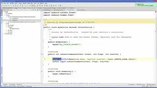 42 Android Tutorial for Beginners 35 # Creating Service Using IntentService