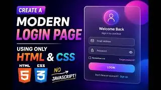 🚀 Build a Stunning Animated Login Page with HTML & CSS | Beginner-Friendly Tutorial