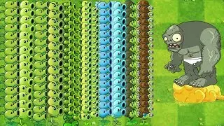 All Pea PVZ vs All Pea PVZ 2 Pak Epic Hack Plants vs Zombies