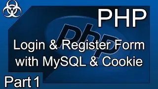Login & Register System Form with Cookies PHP & MySQL Tutorial Part 1