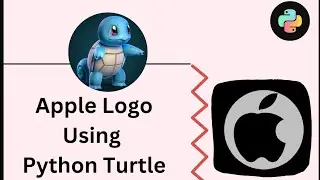 Apple Logo Using Python Turtle 🐢 | #python #programming #infoanil #shorts