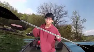 fat guy singing moana on canoe but its poorly recreated