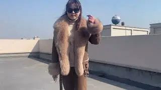 Janefur Quality Fur Coat#shearling #leatherfashion #fur #wintercoat #trend #luxury #ootd