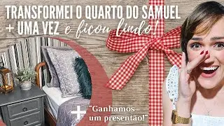I painted everything and transformed the room! We got a great gift! Do it yourself/