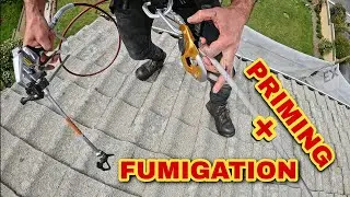 Roof Painting-Spray Painting Undercoat Part 2