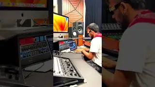 Studio sessions making some 90s hip hop beats