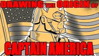DRAWING THE ORIGIN OF CAPTAIN AMERICA! Let's draw an origin & history of Captain America!