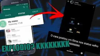 Coloquei tropa de elite completo nos status do whatsapp (celular explodiu?)