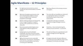 12 Principles of Agile Manifesto