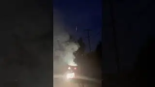 Destroying a pumpkin with fireworks… !