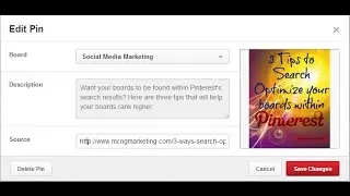 A Super Amazing Trick For Actualy Editing Your URL On Your Pins On Pinterest
