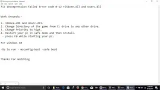 NBA 2K18 - Decompression Failed Error code 0-12 +[ISdone.dll And Unarc.dll][FIXED]
