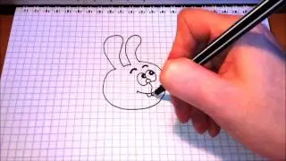 Простые рисунки #85 Смешарик Крош.