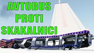 SKOK NA SMUČEH Z AVTI | BeamNG Drive