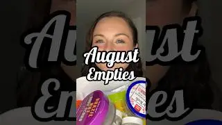 AUGUST EMPTIES 💫. #beautyblogger #empties #shorts