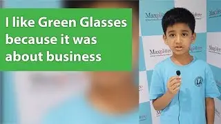 8 year old Agastya likes green glasses because it was about business.
