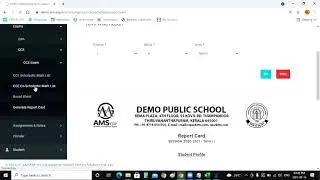 AMSERP - How to update Mark Entry, Roll Number & Generate Report Card