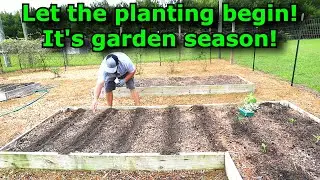 Raised bed gardens begin! It's planting season! #751
