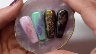 Pigment Paint Splatter - Simple Nail Art - The Glitter Fairy