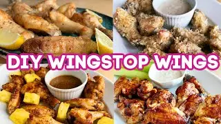 Crispy Air Fryer Chicken Wings - Lemon Pepper, Garlic Parmesan, Teriyaki, BBQ