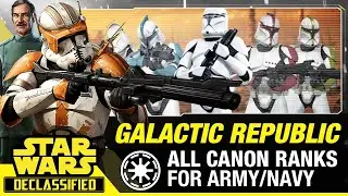 Galactic Republic: Clone Military Ranks (Canon) | Star Wars Declassified