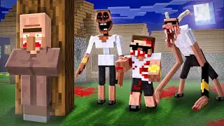 I Become Scary Carry to Troll Villagers in Minecraft..