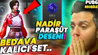 BEDAVA 😱 NADİR SET BEDAVA PARAŞÜT DESENİ AL KALICI SET HEMEN AL KAÇIRMA !! | PUBG MOBİLE