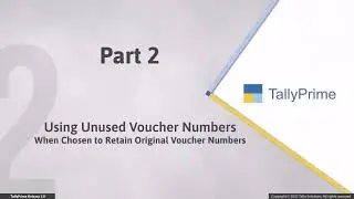 Learn Voucher Numbering Behavior in With TallyPrime (Hindi) | TallyHelp