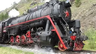Паровозы Л-3485 и Л-3438 на КБЖД