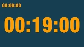 19 minute timer (with end alarm, time elapsed and progress bar)