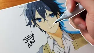 Drawing Miyamura Izumi from Horimiya
