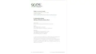 L'urbanistica duale. Adriano Olivetti e Bruno Zevi