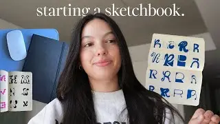 a graphic designer tries to start a sketchbook (uh oh lol)