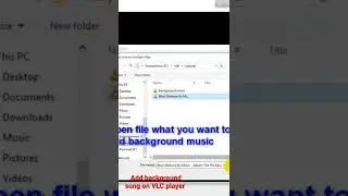 Add background song on VLC player