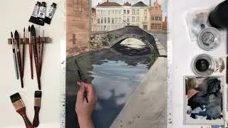 Process of my watercolor 