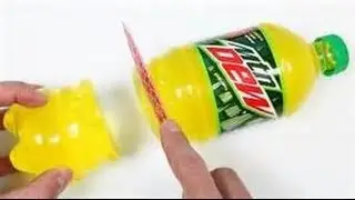How to Make Mountain Dew Gummy Soda Bottle Shape Fun & Easy DIY Jelly Dessert! w?FilthyFrank