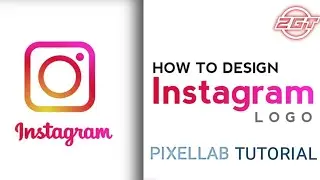 Instagram logo design tutorial using pixallab application