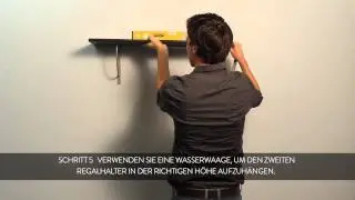 HOW TO: einen Duraline Regalhalter an der Wand montieren - Deutsch