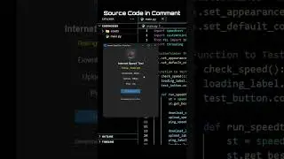 🔥 Check Your Internet Speed with Python – GUI Speedtest App! 🚀 Test now! ⚡ 