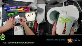 Watercoloring with Cricut Infusible Ink on Mugs