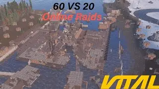Rust 3 Way Merge RAIDS on .WIN on VITAL  ( 60 vs 20 ) Rust ZERG