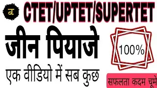 JEAN PIAGET IN 1 SHOT || CTET||UPTET||SUPERTET|| #jean_piaget