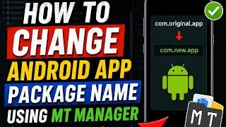 How To Change Android App package name using Mt manager 2026 | Mt manager Tutorial 