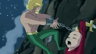 Aquaman corta seu braço para salvar seu filho