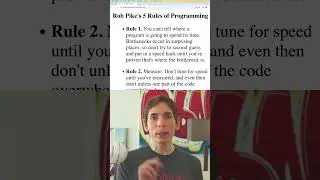 Rob Pike's Five Programming Rules 
