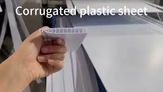 Corrugated plastic sheet thickness