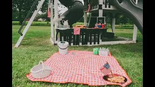 Set up a Labor Day Picnic! 🍎 🍒